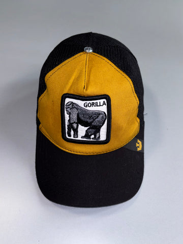 Goorin Bros “Gorilla” Mustard/Black Trucker Cap (Adjustable)