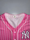 NY Yankees Pinstripe Baseball Jersey – Pink (L)