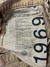 Vintage Gap 1969 Beige Washed Slim Denim Jeans (W:33) (L:38)