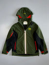 Fila Stile Sportivo Italiano Reflective Zip Colorblock Hooded Technical Shell Jacket Olive (L)