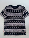 Cabal & Co Bandana Paisley Stripe T-Shirt (S)