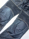 Overlap French Denim Co. Dark Indigo Biker Moto Jeans Knee Paded (W:34) (L:45)