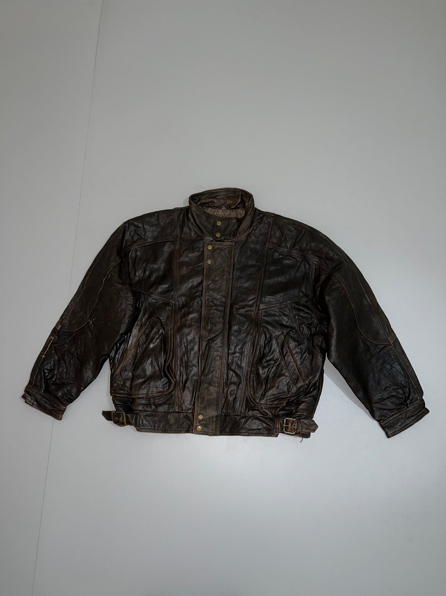 ZRare Vintage Heavy Original Leather Jacket (RARE) (L/XL)
