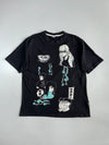 Cropp Comfort Fit Japanese Anime Multi-Character Black Graphic T-Shirt (Xl/2Xl)