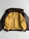 Schott NYC | 184SM G-1 Cowhide Flight Jacket | Pure Leather| (USA Made, Detachable Collar + Liner) (XL/2XL)