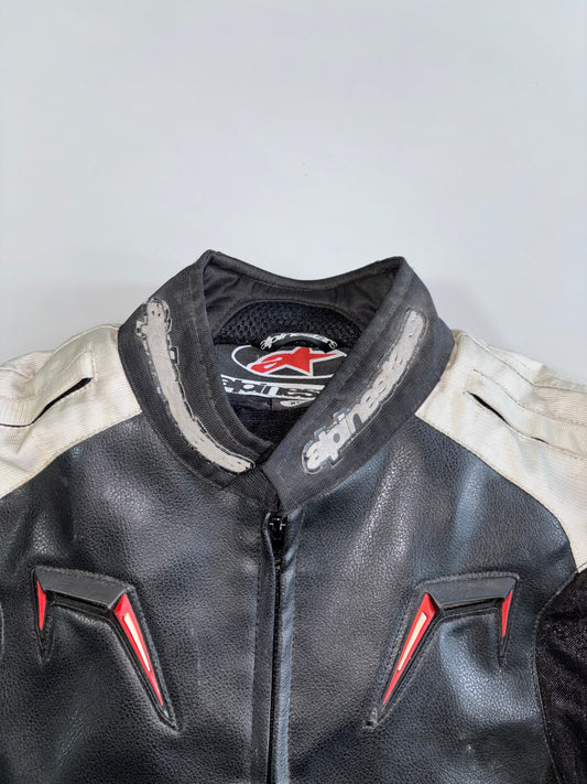Alpinestars ZT | Dual-Tone Sport Leather | Moto Racing Jacket | Hump on Back (Paded)(M/L)