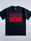 Williams Field Track & Field Nation Graphic Tee in Faded Black (M)