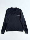Calvin Klein Jeans Cable Knit Panel Sweater – Black (L)
