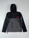 Superdry Windtrekker Softshell Fleece Hooded Jacket Black/Grey/Red (S)