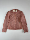 Gipsy Genuine Leather Moto Jacket – Dusty Rose Pink (S)