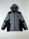 Fila Grey/Black Colorblock Hooded Windbreaker – Stylish Performance Line (L)