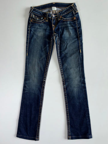 True Religion Dark Wash Flap-Pocket Jeans Women’s (W:28|L:41)