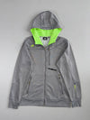 New Balance TRN Grey Neon Green Full Zip Hoodie (S/M)
