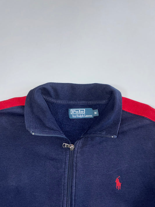 Polo Ralph Lauren Navy/Red Stripe Track Jacket (L)