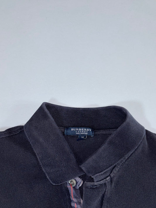 Burberry London Navy Pique Polo Shirt – Size (XL)