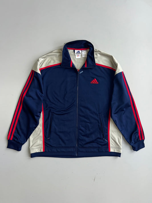 Vintage Adidas 3-Stripe Colorblock Track Jacket (XL)