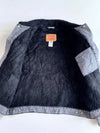 Levi’s Grey Denim Sherpa Collar Trucker Jacket Fur inside (2Xl)