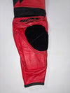 Büse Red & Black Armored Leather Motorcycle Racing Pants (W:37) (L:40)