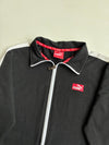 Vintage Puma Black Striped Zip-Up Track Jacket(S)