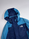 The North Face HyVent Colorblock Ski Jacket – Navy & Blue Hooded Shell (L/XL)