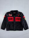Ferrari F1 Vodafone Shell Sponsor Patch Embroidered Racing Jacket Black Red (S)
