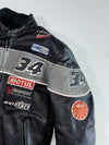 Roleff #34 Racewear Sponsor Patch Leather Jacket – AGV Racing Padded (M/L)
