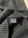 Vintage 90s Polo Ralph Lauren Faded Black Cotton Knit V-Neck Sweater (L)