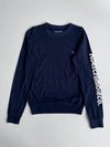 Abercrombie & Fitch Long Sleeve Spellout Sweatshirt – Navy | (M)