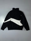 Nike Big Swoosh Black & White Windbreaker Tracksuit (Jacket + Joggers) (M) (W:28, L:38)