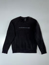 Adidas Spellout Crewneck Sweatshirt – Black, Bracketed Logo, (M)