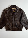 Adventure Bound Leather Bomber l  Dark Brown, Wilsons (M/L)