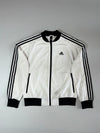 Adidas 3-Stripe Track Jacket – White/Black (M/S)
