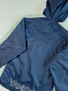 MLB New York Yankees Hooded Windbreaker by Genuine Stuff Navy/Grey, Mesh Lined, Youth (S)
