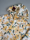 Gap Cream Floral Print Arch Logo Hoodie (XL)