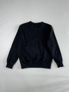 Champion Embroidered Script Logo Black Crewneck (S)