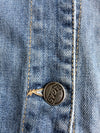 Vintage Blue GAS Jeans Light Wash Denim Trucker Jacket women’s (S)