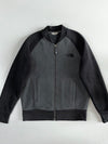 The North Face Grey/Black Fleece Bomber Jacket (S)