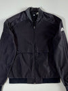 Adidas Black Tonal 3-Stripe Bomber Track Jacket (S)