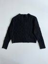 Polo Ralph Lauren Black Cable Knit Cropped Cardigan woman’s (XL)