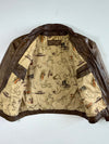 Vintage “Echt Leder” Brown Shirt-Collar Jacket (2XL/XL)