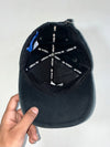 Adidas Originals Big Trefoil Embroidered Washed Black Cap (Adjustable)