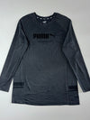 Puma Spell-Out Long Sleeve Tee - Grey  (L)