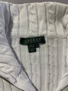 Lauren Ralph Lauren White Cable Knit Full-Zip Sweater Women’s(M)