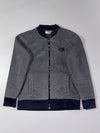 The North Face Grey Fleece Bomber Zip Jacket (L)