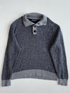 Tommy Hilfiger Waffle Knit Button Collar Sweater(Xl)