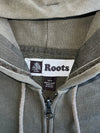 Roots Canada Olive Green Zip-Up Hoodie (Xs)