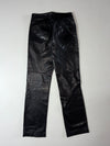 Vintage Gap Black Leather Bootcut Pants (W:28) (L:39)