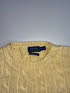 Polo Ralph Lauren Cable Knit Short Sleeve Sweater Cream (XS)