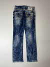 True Religion Acid Wash Big Stitch Jeans  (W:33) (L:45)