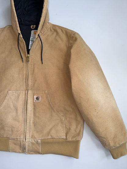 !         Vintage Carhartt Duck Canvas Hooded Active Jacket (RARE) (M/L)